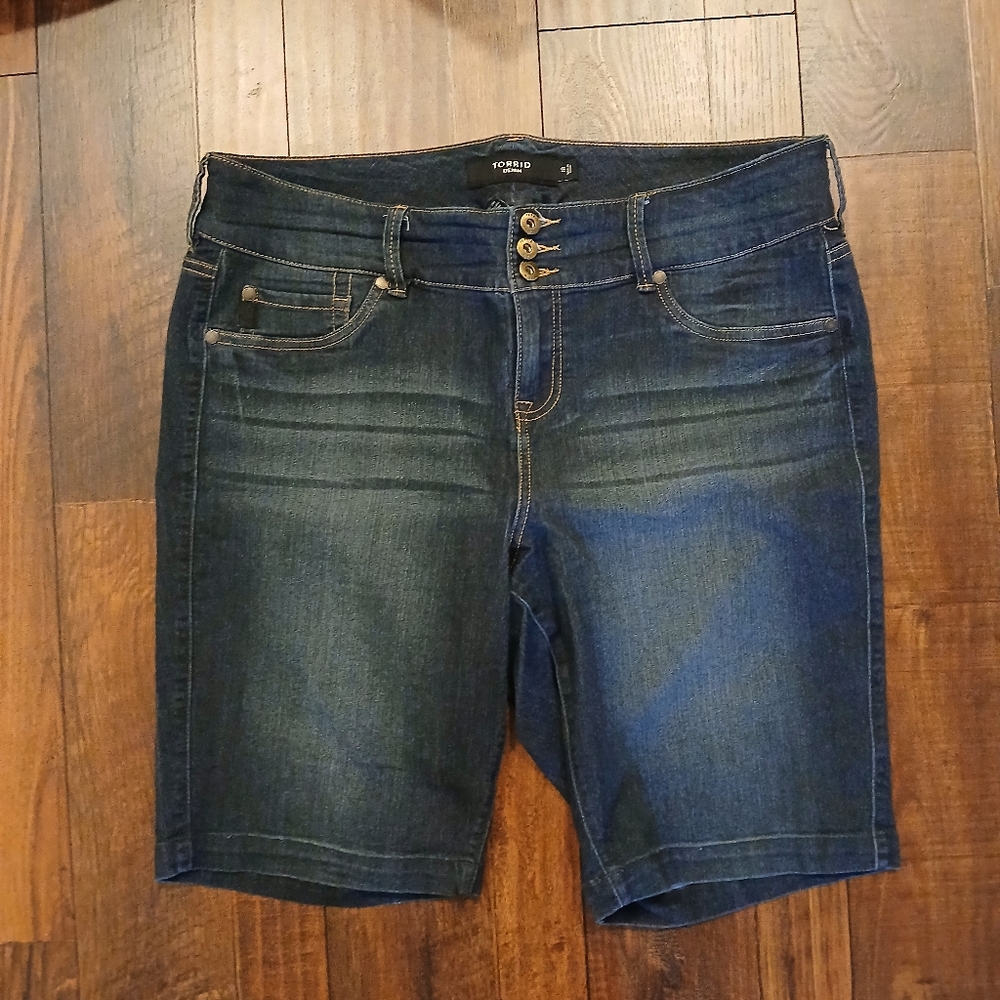 Womens Torrid Blue Denim Shorts